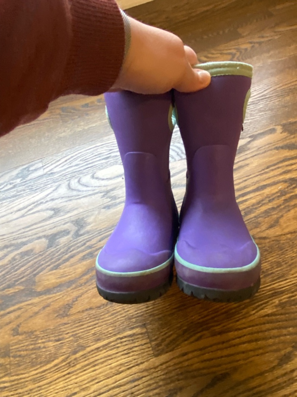 Bogs Kids Classic Waterproof Insulated Boots  size 8 Purple snow -30F - Picture 7 of 8